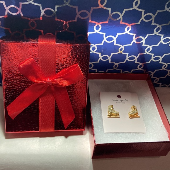 NWT Kate Spade Sparkle Ice Skates w/box - Picture 3 of 7